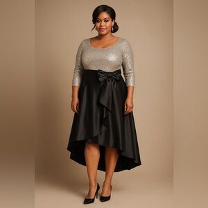 Size 20W new hi-low dress. Perfect for a holiday party